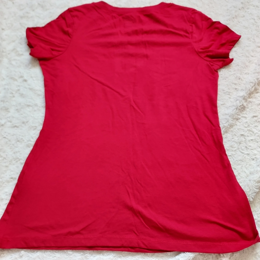 USC Trojans Red V-neck Capped sleeve t-shirt Academia University "Fight On" - Picture 4 of 6